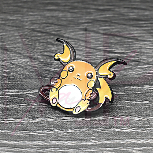 Pokemon Soft Enamel Pin Collectible Enamel Pin Raichu "Undisturbed Raichu" - Picture 3 of 5