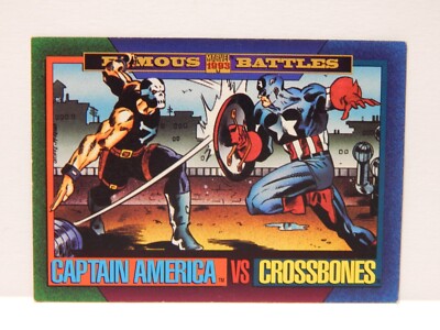 Marvel Universe Famous Battles Captain America vs Crossbones Card 162