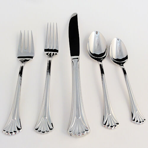 FLUTED SHELL by Gorham Stainless 5 Piece Place Setting NEW IN BOX 18/8 - Picture 1 of 7