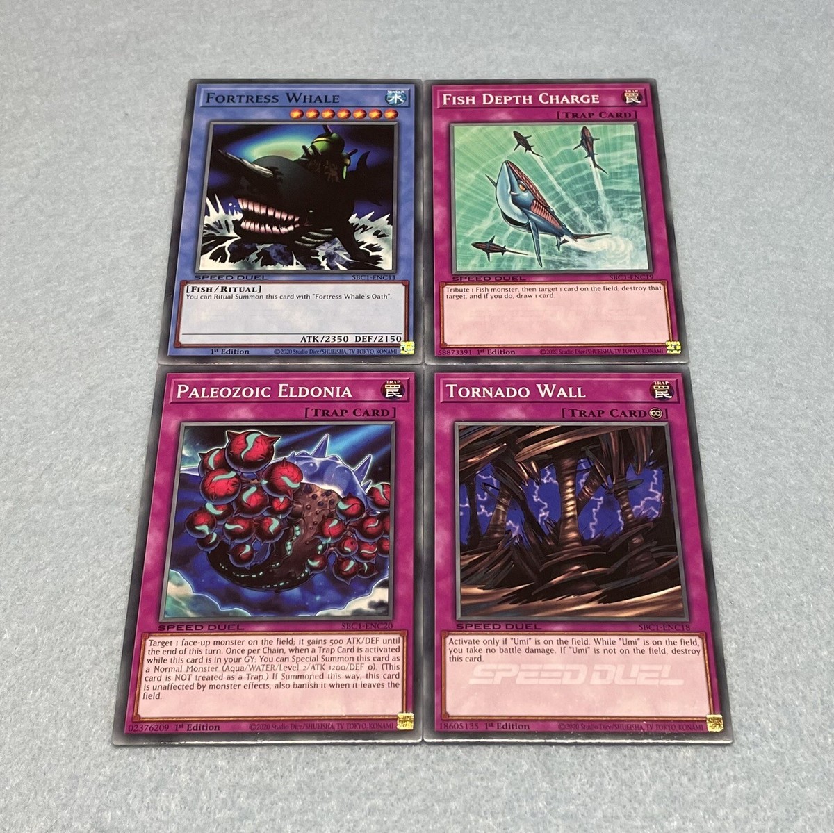 Yugioh Mako Tsunami 60 Card Deck The Legendary Fisherman Fortress Whale NM