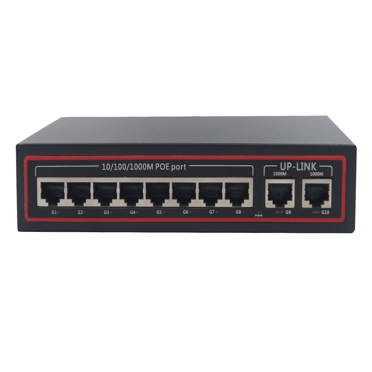 Gigbit 10 Port PoE Switch Unmanaged Power Over Ethernet Switch f