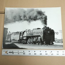 Union Pacific Challenger Steam Train Locomotive Chuggin By 8x11in Vintage Photo