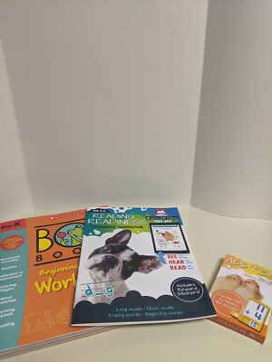 Homeschool Early Development educational lot... Workbooks and Flash cards.