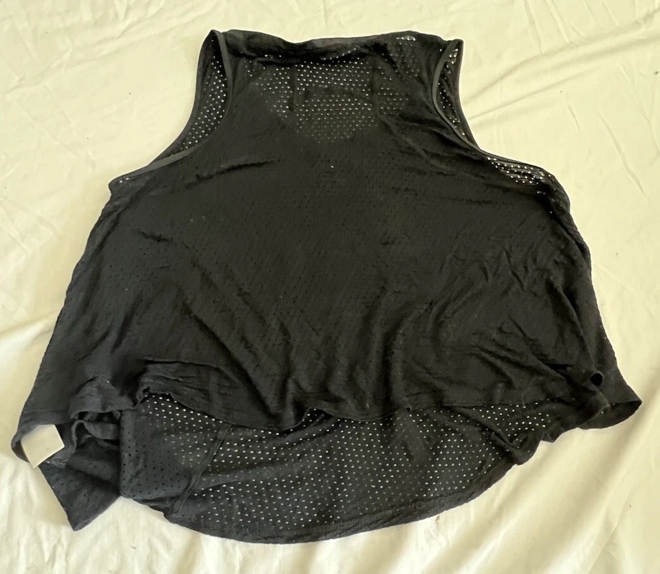 Camiseta sin mangas Calvin Klein Performance para mujer negra de entrenamiento espalda deportiva elástica talla L Foto 2 de 4