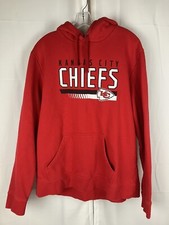 NFL Apparel Kansas City Chiefs Bright Red Hoodie/Sweatshirt Men s XL SUPER BOWL