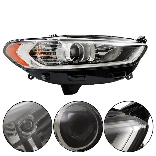 Headlight Assembly For Ford Fusion 2013-2016 Right Side Halogen Clear Lens Lamp - Picture 9 of 12