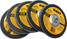 DeWalt DW8330 Flap Disc 7" x 5/8" x 11 Z80 Grit High Perform 5 PACK FREE SHIP!!