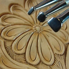 Stainless Barry King - 3-Piece Smooth Steep Angle Beveler Set (Leather Tools)