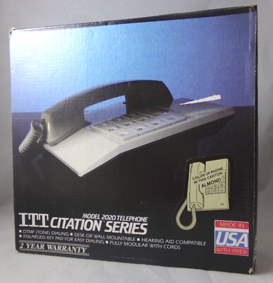 NOS ITT Telecom Citation Series 2020 Phone Almond Model 202044-MDE 062122WBAN