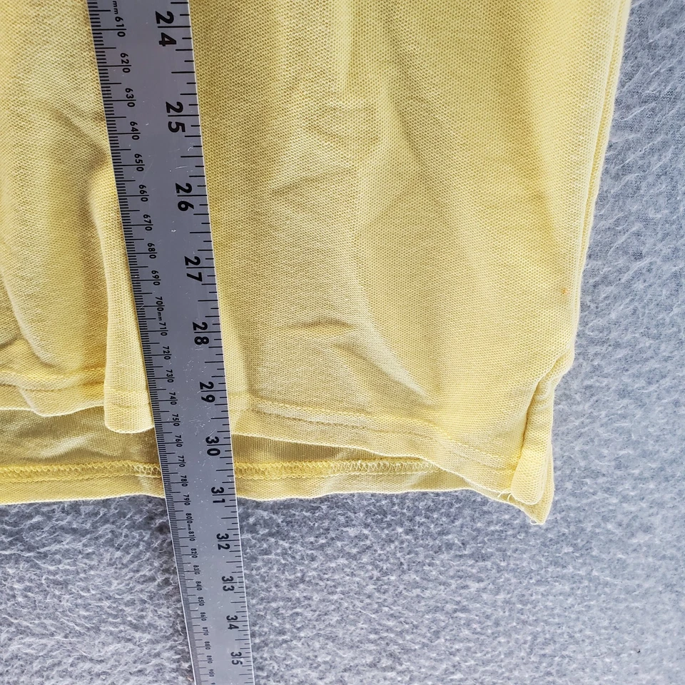 St. John's Bay Men Activewear Top XL Yellow Polo Shirt Quick-Dri Short Sleeve - Image 4 of 4