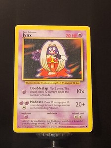 Jynx 31/102 Base Set Uncommon – MP Condition – 1999 Pokémon Card – Vintage WOTC
