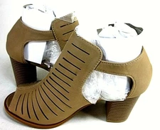 Top Moda Womens Palm-20 Gladiator Open Toe Wedge, Tan US Size 6.5 M, EUR 37