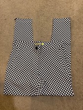 Betabrand Dress Yoga Pants Skinny Leg pencil B/W Sz X-Small XS NWT