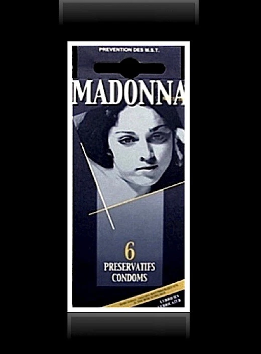 Paquete de 6 condones Madonna Nudes 1979 caja como una niña material virgen sin abrir raro Foto 4 de 4
