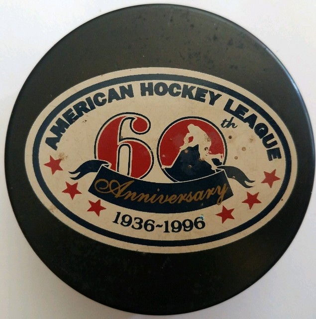 19361996 60th ANNIVERSARY AHL OFFICIAL MADE SLOVAKIA VEGUM HOCKEY PUCK