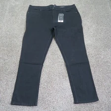 NWT The Perfect Jean NYC Jeans Mens 46 Black Slim Fit Denim Stretch Casual 46x32