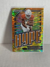 2023 Prizm Draft Orange Pulsar Prizm SP Card /49 HYPE BIJAN ROBINSON RC ROOKIE