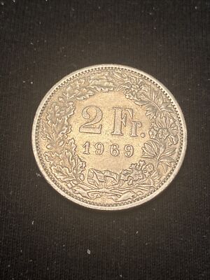 1969 B 2 FR Franc Coin HELVETIA Swiss Switzerland | eBay