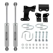 BFO Dual Steering Stabilizer for Jeep Wrangler JK 07-18 Fit 2''-6'' Lift Kit