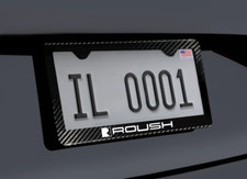New Roush License Plate Frame 100 Carbon Fiber W Screws And Caps New Roush License Plate Frame 100 Carbon Fiber W Screws And Caps