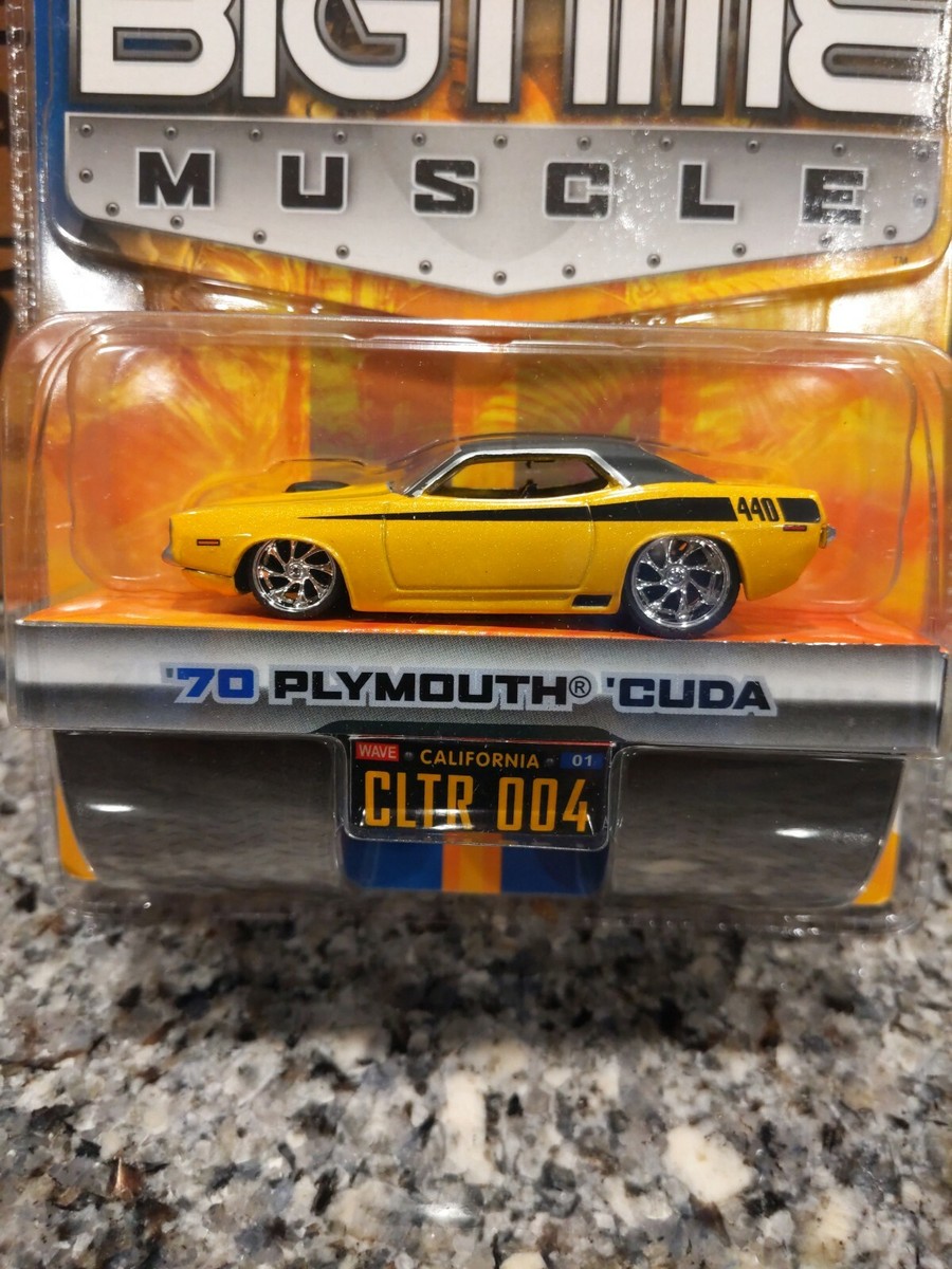 JADA TOYS 2005 DUB CITY BIGTIME MUSCLE '70 PLYMOUTH CUDA 1:64