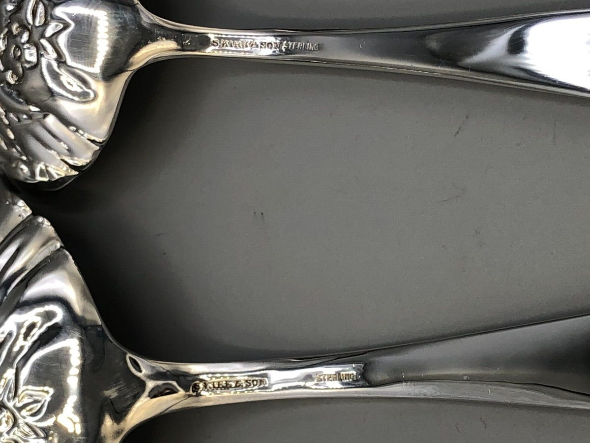 Repousse by S. Kirk & Son Sterling Silver 3 piece Fancy Serving