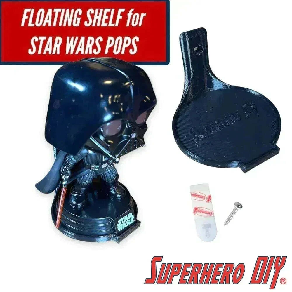 Pop Floating Shelves for Star Wars Funko Pops Comes with command