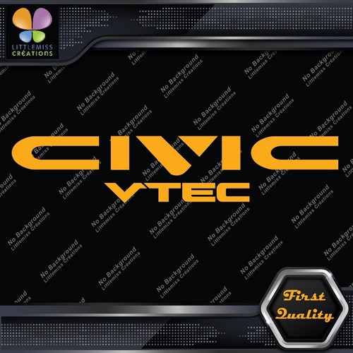 Compatible With Honda Civic Vtec Cars Tuning Racing JDM Vinyl Decals Stickers - Picture 38 of 85