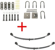 2,000 lbs. Trailer Axle Suspension Kit Incl. Leaf Springs, Shackle & U-Bolt kit