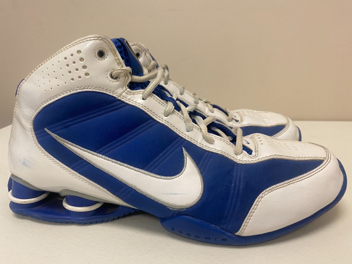 Womens 10 Nike Shox Zoom Air Elite White Blue 367192 114 | eBay Womens 10 Nike Shox Zoom Air Elite White Blue 367192 114 | eBay