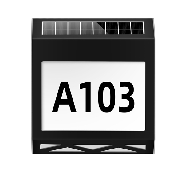 Solar Power House Number Address Sign Waterproof StainlessSteel