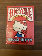 Bicycle Sanrio Hello Kitty 50th Anniversary Deck Playing Cards FACTORY SEALED