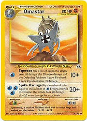 Pokemon Neo Discovery  43/75 Omastar Card