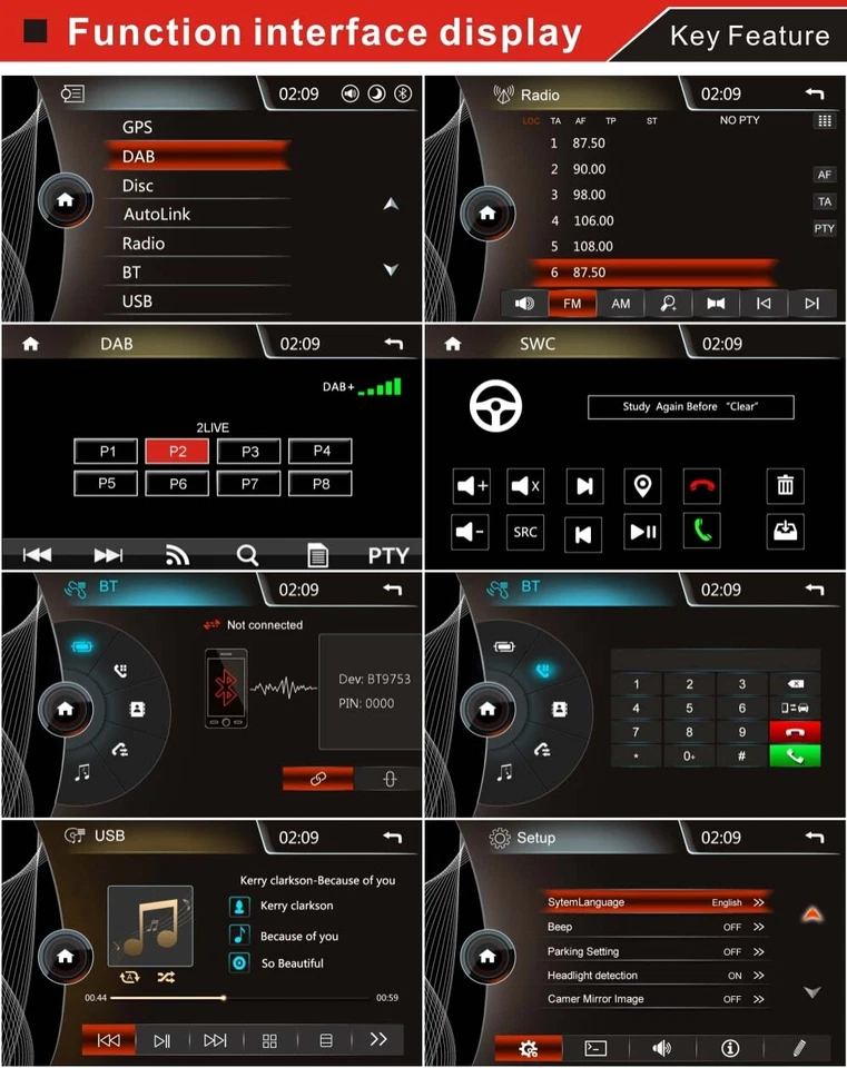 Stereo for Mercedes-Benz A B Vito Viano Sprinter Car Radio DVD GPS Sat Nav DAB+ - Image 4 of 4