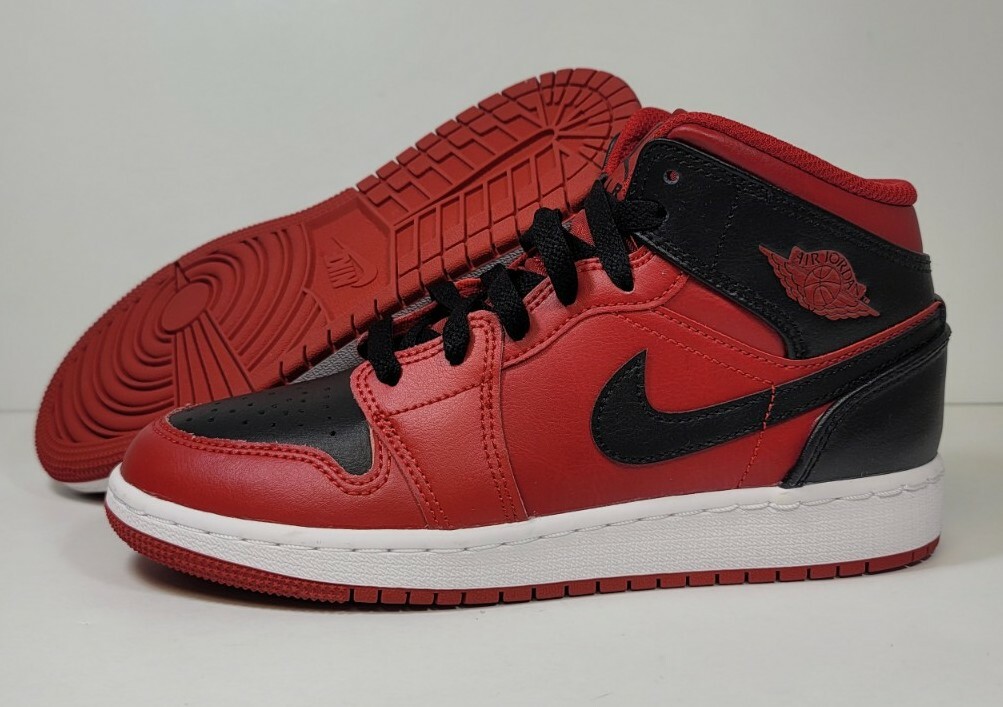 AIR JORDAN 1 MID (GS) reverse bred　24cm Buy Air Jordan 1 Mid GS 'Reverse Bred' - 554725 660 | GOAT