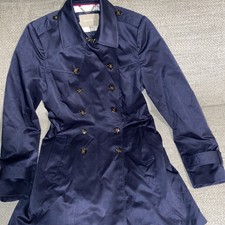 Banana Republic Mosclassic Trench Coat Classic Navy With Belt V/311217 Women’s