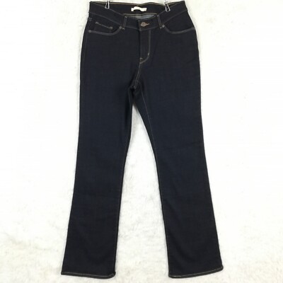Levi's Womens Jeans Classic Boot Cut Blue Denim Dark Indigo Rinse Mid Rise 6