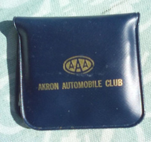 VTG AAA TINY LAUNDRY CLOTHES LINE & MINI SQUEEZING CLIPS AKRON AUTO CLUB