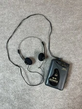 Vintage Lenox Sound Walkman 919 Portable AM FM Radio Cassette Player Headphones