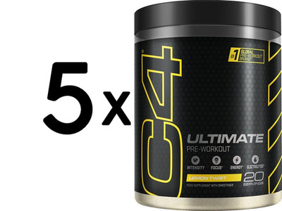 5 x Cellucor C4 Ultimate, Lemon Twist - 520g (69,23 EUR/kg)