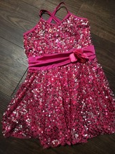 Curtain Call Costume sparkly dance costume . Childs XL