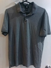 Shirt CALVIN KLEIN athletic polo dry fit cotton gray mens medium loose fit