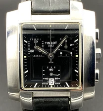 🇨🇭 Tissot 1853 T-TREND Men’s Chronograph L875/975K Swiss Sapphire Black Dial