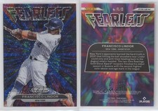 2022 Panini Prizm Fearless Blue Donut Circle Prizm /199 Francisco Lindor #FL-13