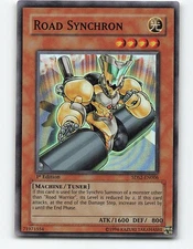 Road Synchron #5DS2-EN006 Super Rare 1st Edition Yugioh Card