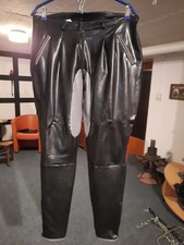 Breeches, Latexbreeches schwarz mit roten Str...