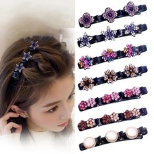 Hair Clips for Styling - 7PCS Crystal Stone 1 Count Pack of 7 , Multicolor