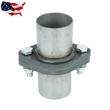 2.5" inch Exhaust Muffler Flange Repair Oval Pipe Kit 2 Bolts & Gasket hardware