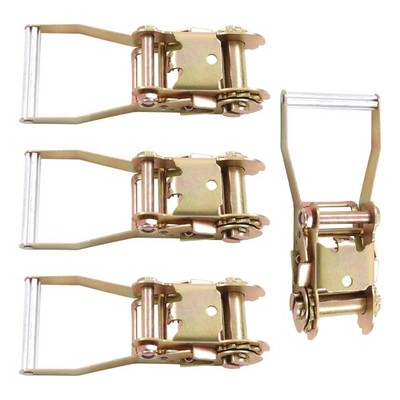 4 Pcs 2'' Handle Ratchet with Buckle for Ratchet Strap Tie Down Work Load 3333lbs