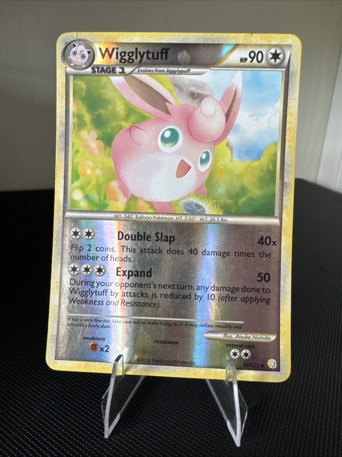 Pokemon Wigglytuff 56/123 Heartgold & Soulsilver Reverse Holo - 2010 LP/MP